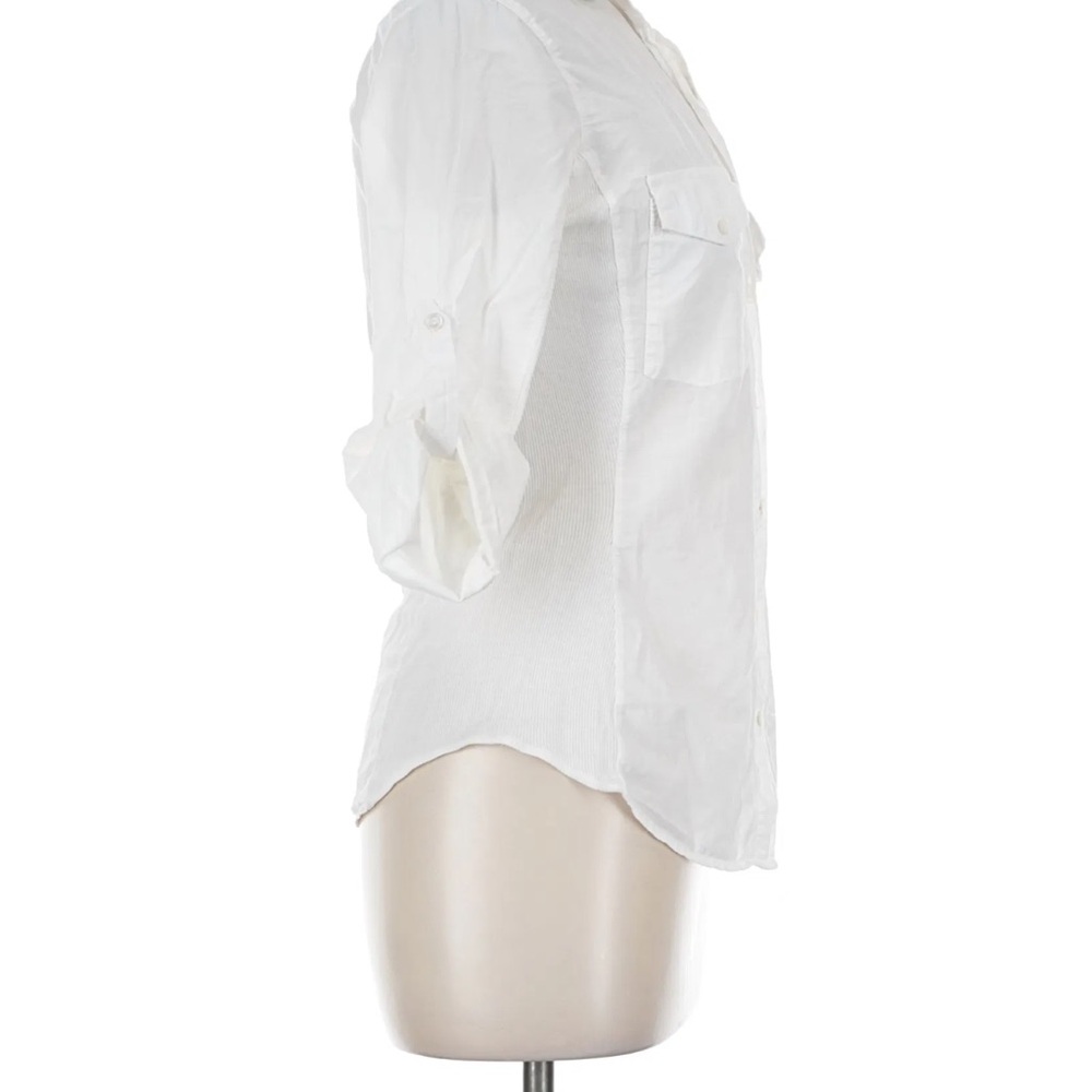 James Perse White Button Up Women's Top